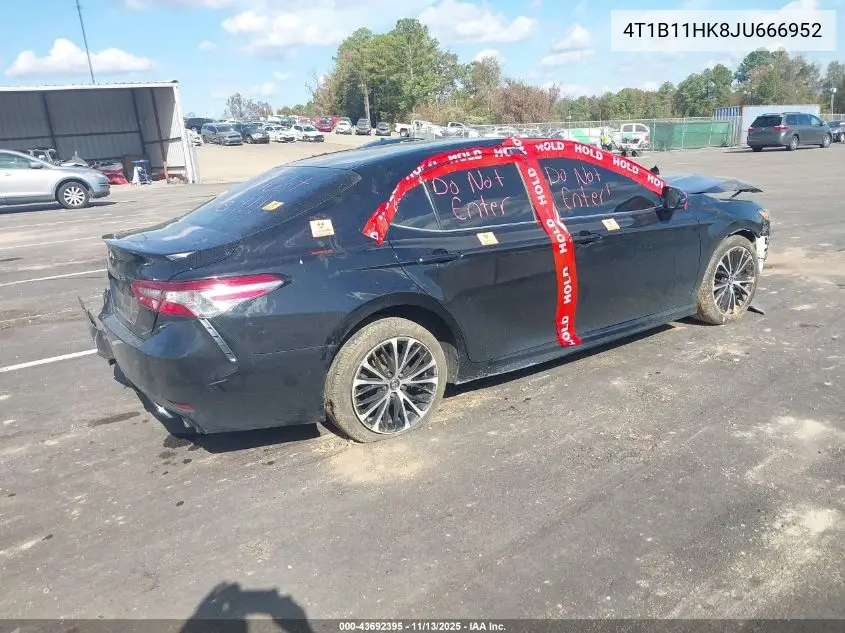 4T1B11HK8JU666952 2018 Toyota Camry Se