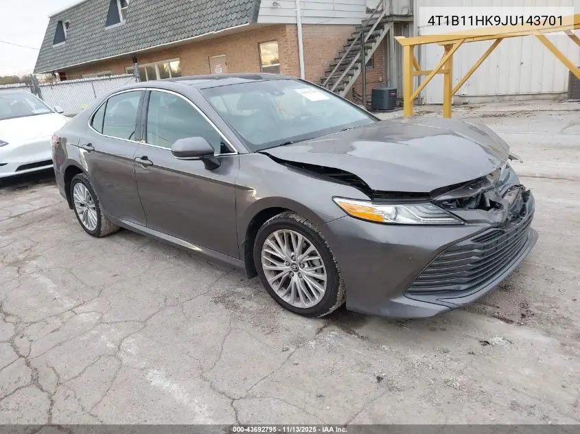 4T1B11HK9JU143701 2018 Toyota Camry Xle
