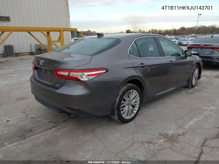 4T1B11HK9JU143701 2018 Toyota Camry Xle