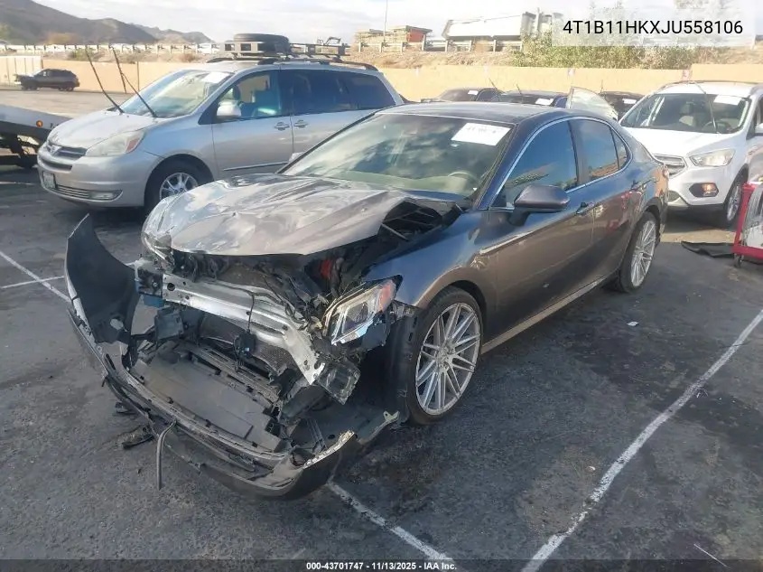 4T1B11HKXJU558106 2018 Toyota Camry Le