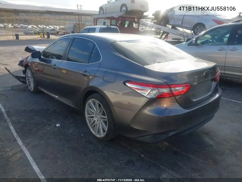 4T1B11HKXJU558106 2018 Toyota Camry Le