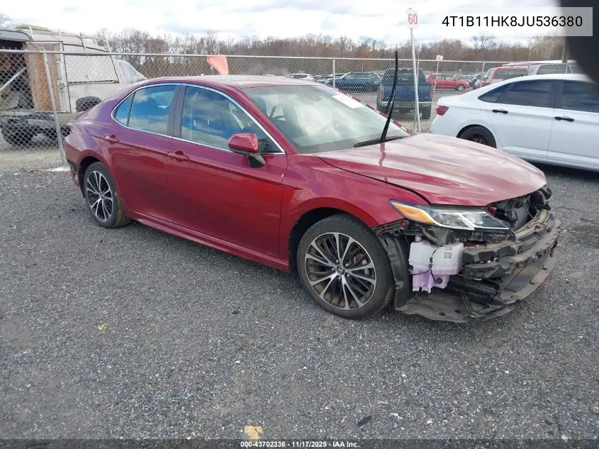 4T1B11HK8JU536380 2018 Toyota Camry Se