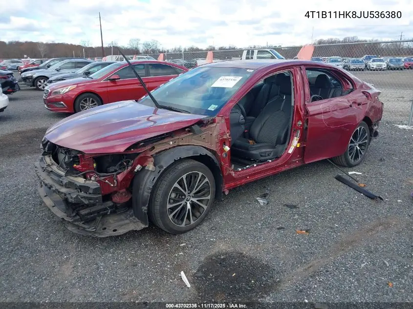 4T1B11HK8JU536380 2018 Toyota Camry Se
