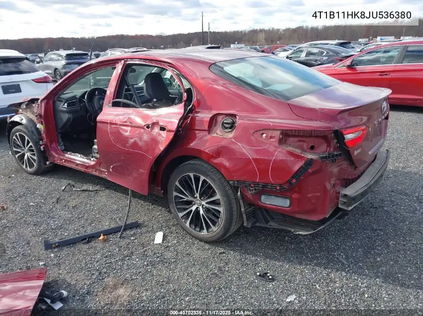 4T1B11HK8JU536380 2018 Toyota Camry Se