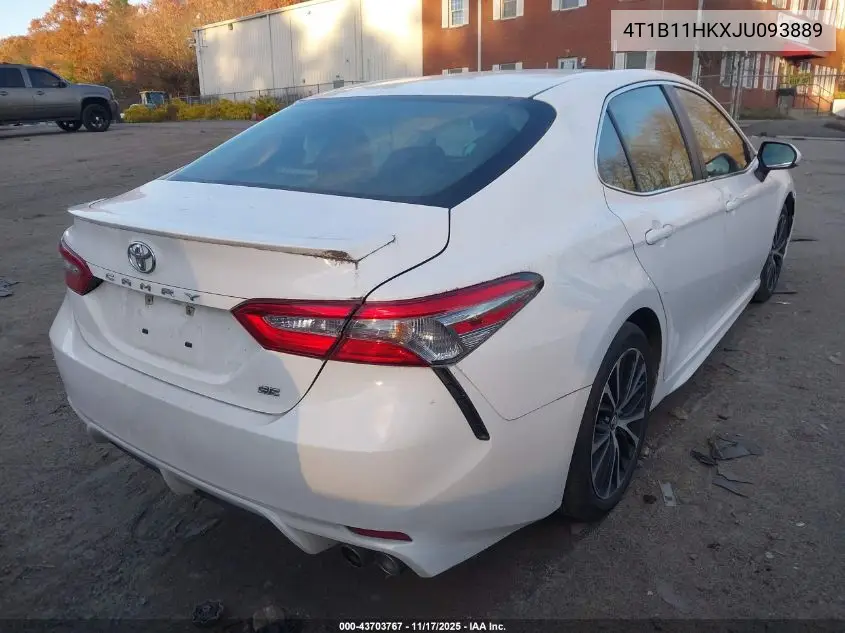 4T1B11HKXJU093889 2018 Toyota Camry Se