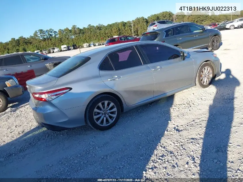 4T1B11HK9JU022313 2018 Toyota Camry Le