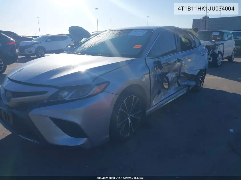 4T1B11HK1JU034004 2018 Toyota Camry Se