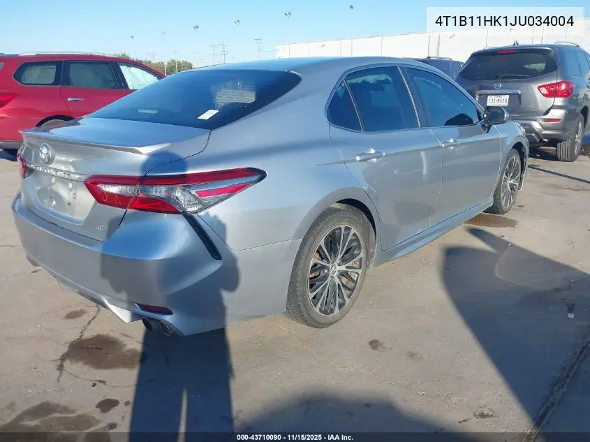 4T1B11HK1JU034004 2018 Toyota Camry Se