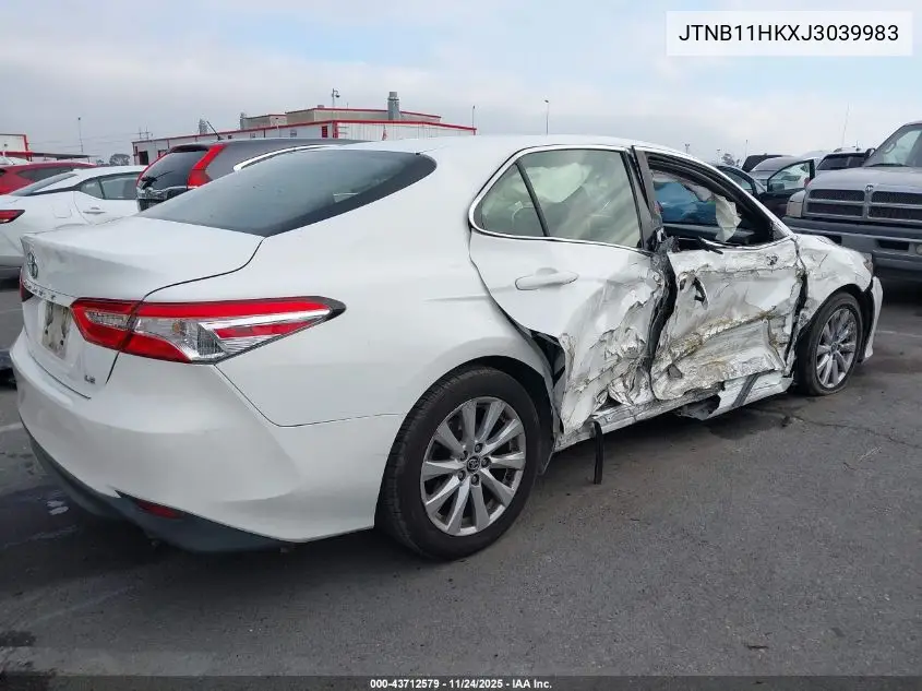 JTNB11HKXJ3039983 2018 Toyota Camry Le