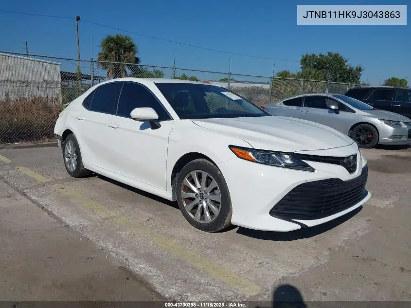 JTNB11HK9J3043863 2018 Toyota Camry Le