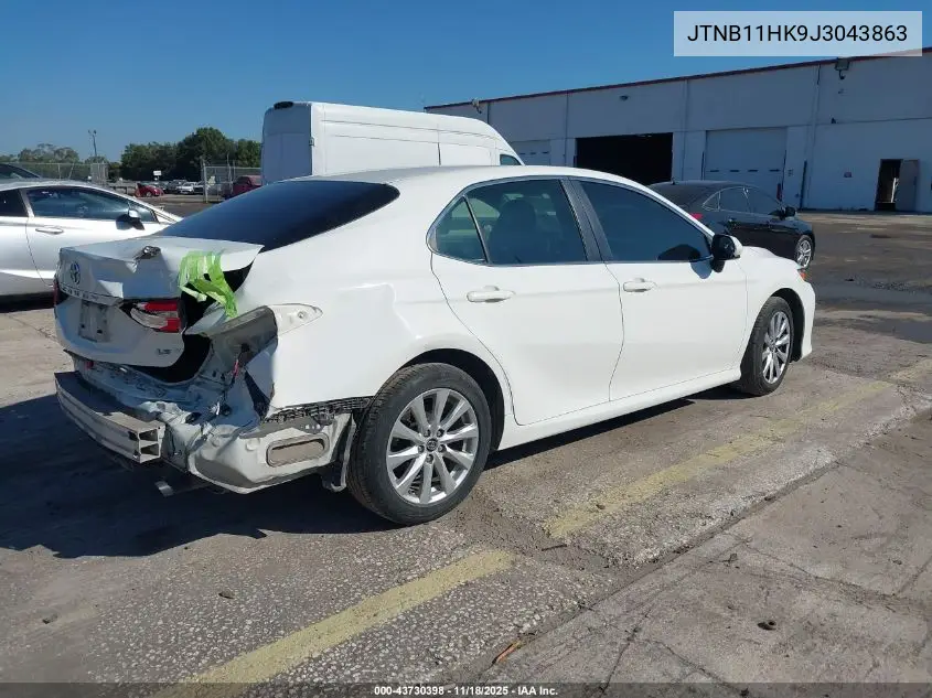 JTNB11HK9J3043863 2018 Toyota Camry Le