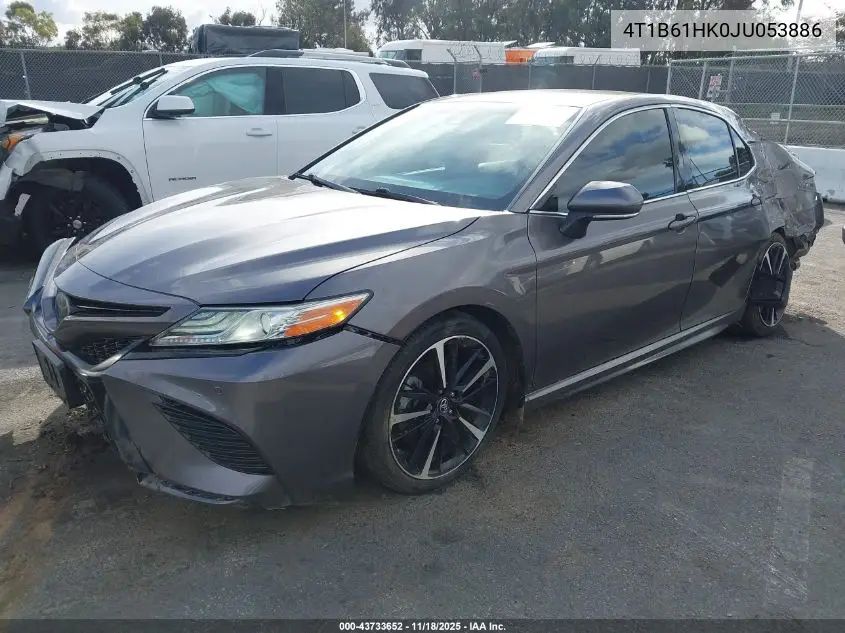 4T1B61HK0JU053886 2018 Toyota Camry Xse