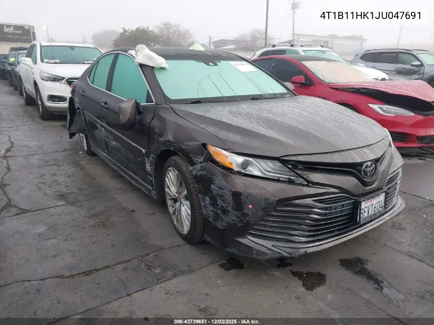 4T1B11HK1JU047691 2018 Toyota Camry Xle