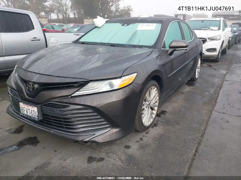 4T1B11HK1JU047691 2018 Toyota Camry Xle