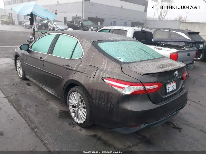 4T1B11HK1JU047691 2018 Toyota Camry Xle