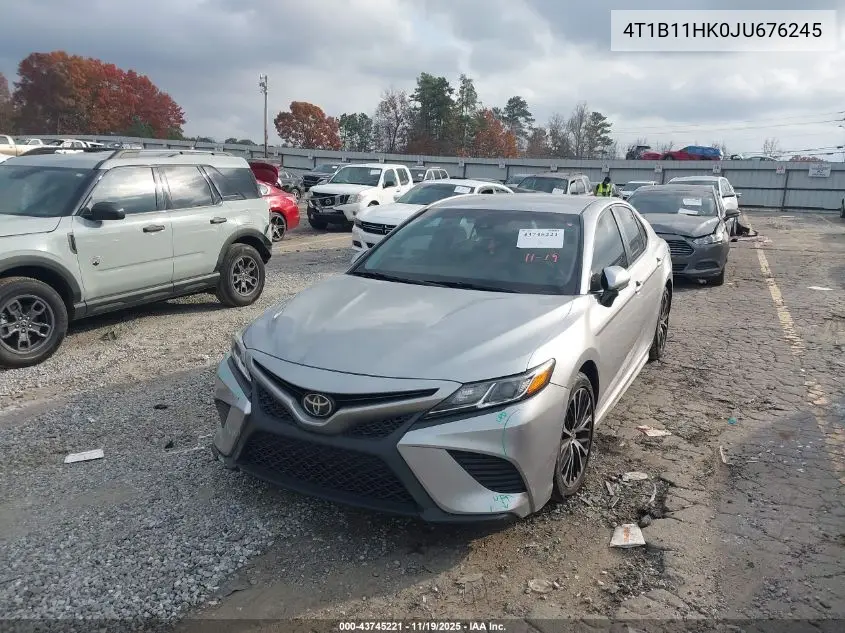 4T1B11HK0JU676245 2018 Toyota Camry Se