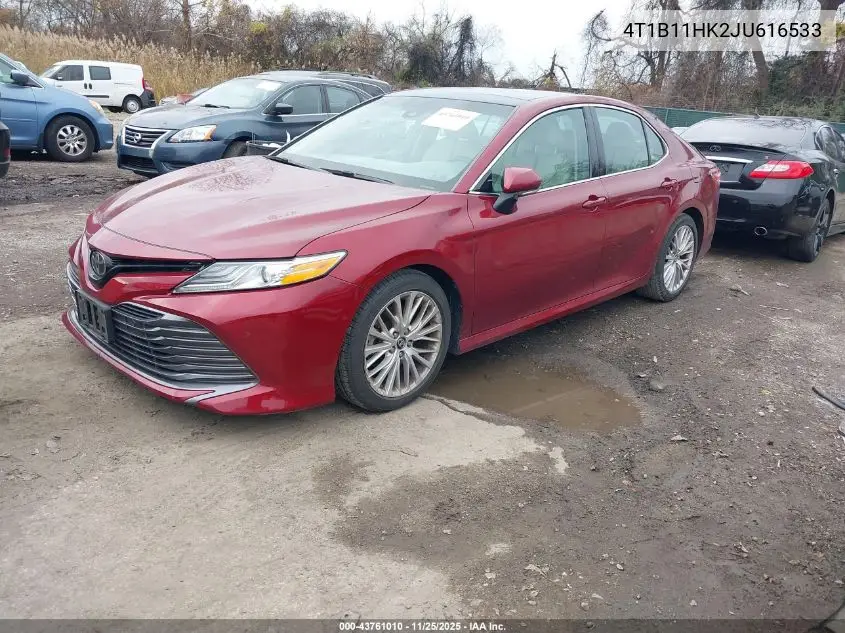 4T1B11HK2JU616533 2018 Toyota Camry Xle