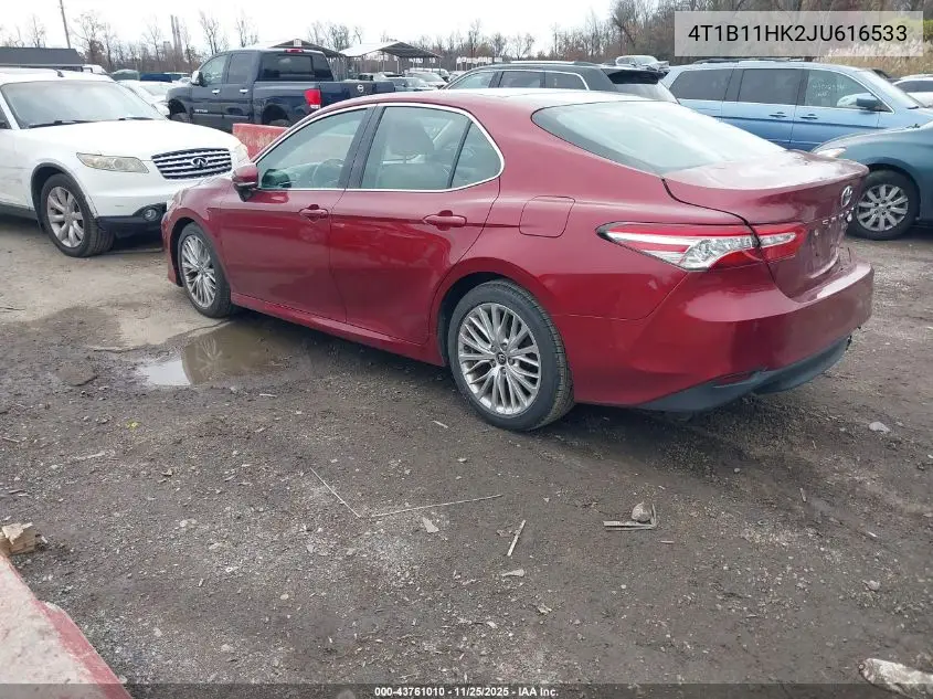 4T1B11HK2JU616533 2018 Toyota Camry Xle