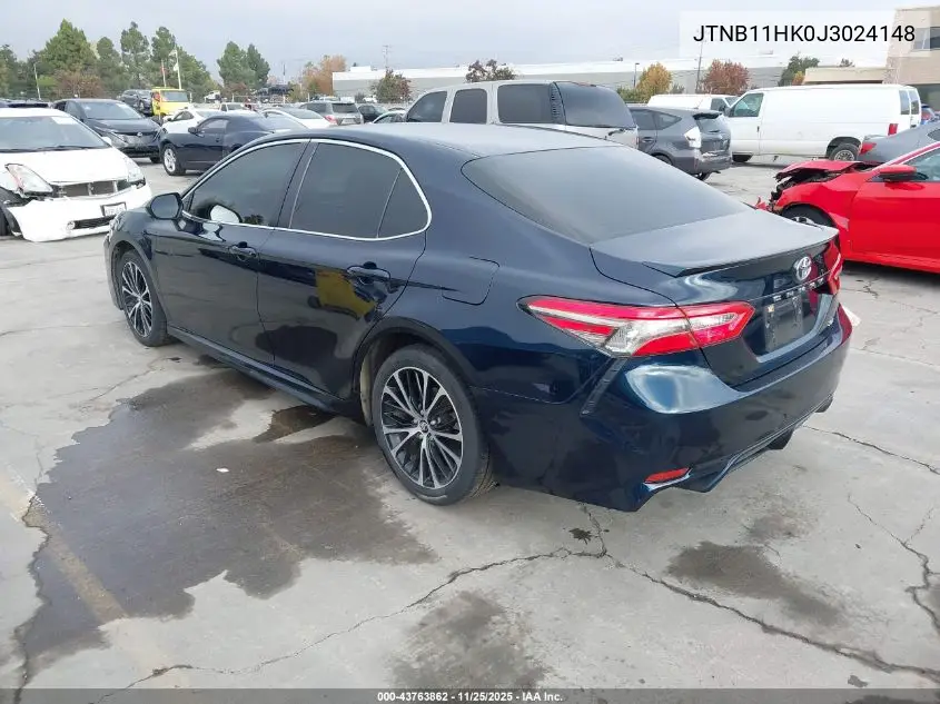 JTNB11HK0J3024148 2018 Toyota Camry L/Le/Xle/Se/Xse