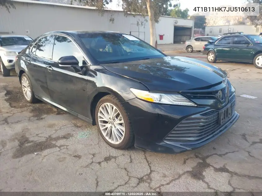 4T1B11HK7JU510613 2018 Toyota Camry Xle