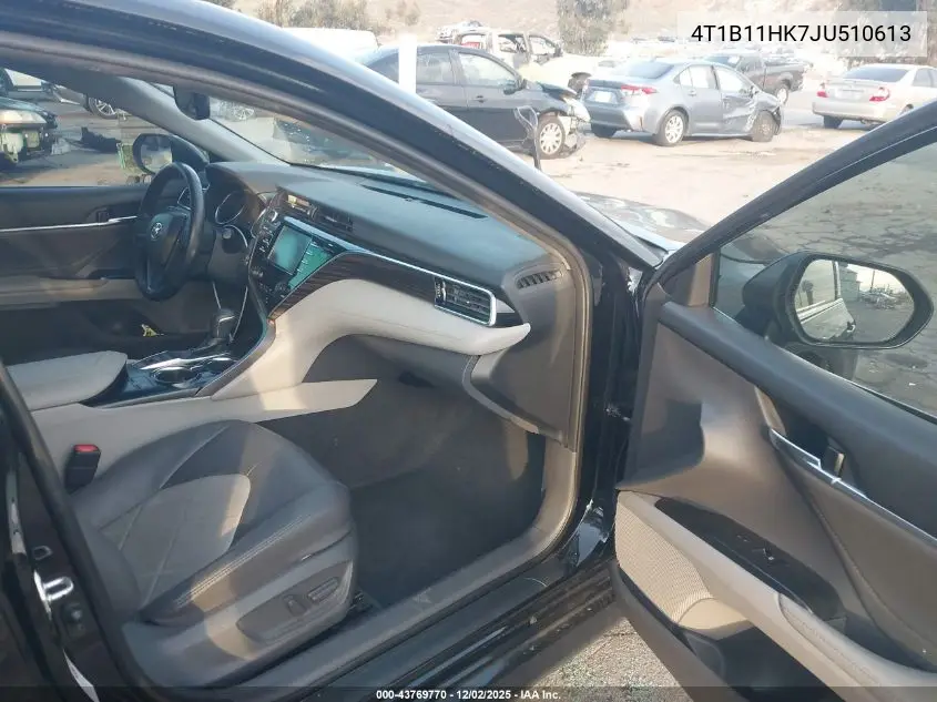 4T1B11HK7JU510613 2018 Toyota Camry Xle