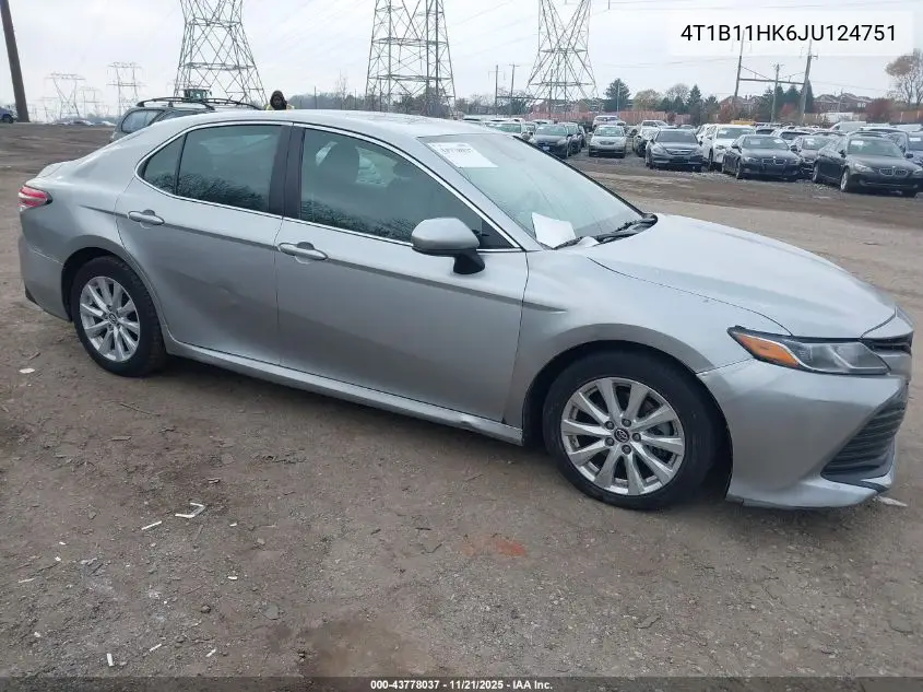 4T1B11HK6JU124751 2018 Toyota Camry Le