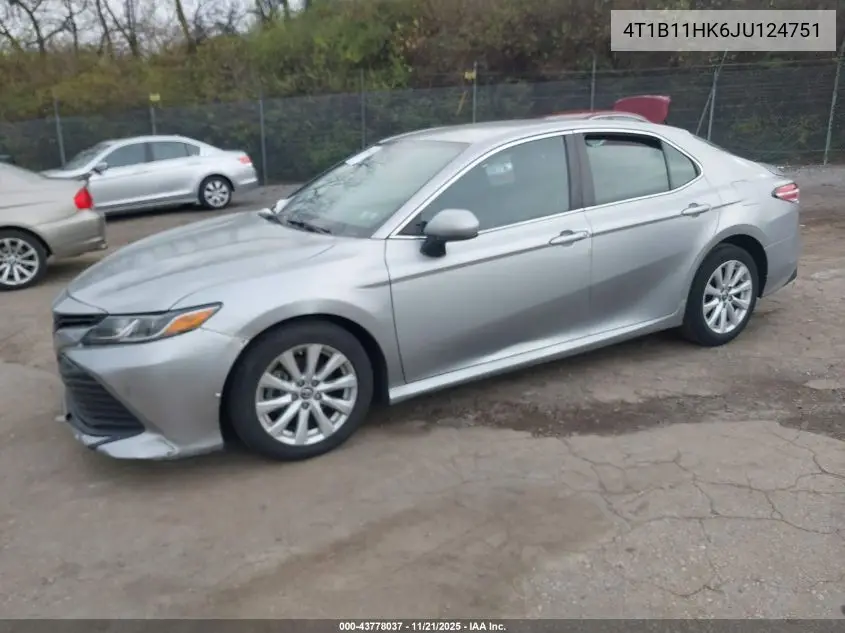4T1B11HK6JU124751 2018 Toyota Camry Le