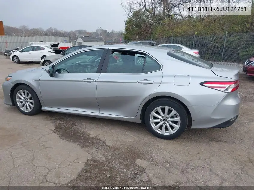 4T1B11HK6JU124751 2018 Toyota Camry Le
