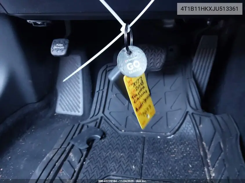 4T1B11HKXJU513361 2018 Toyota Camry Se
