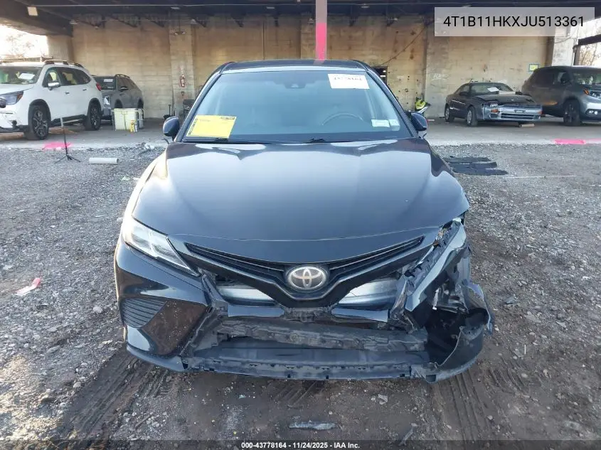 4T1B11HKXJU513361 2018 Toyota Camry Se