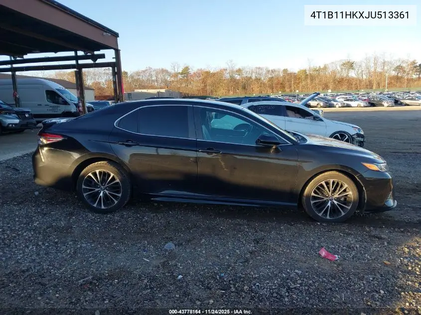 4T1B11HKXJU513361 2018 Toyota Camry Se