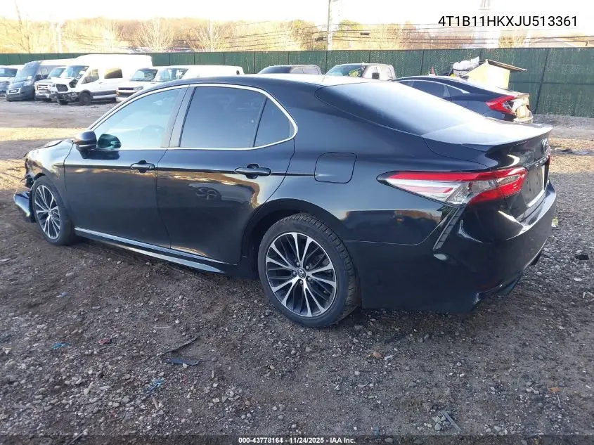 4T1B11HKXJU513361 2018 Toyota Camry Se