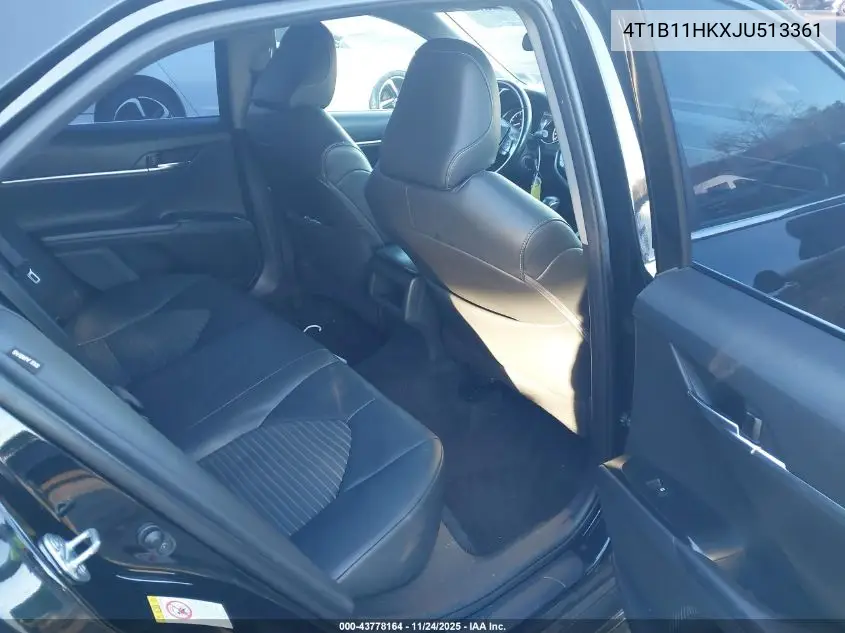 4T1B11HKXJU513361 2018 Toyota Camry Se