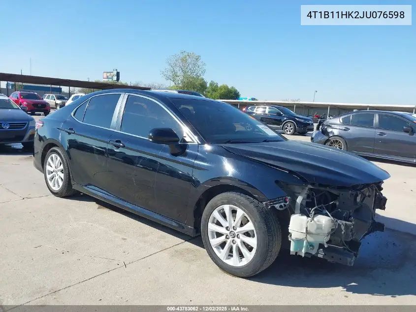 4T1B11HK2JU076598 2018 Toyota Camry Le