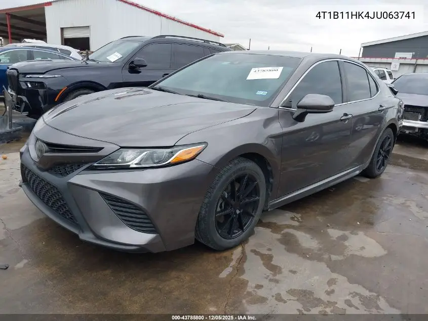 4T1B11HK4JU063741 2018 Toyota Camry Se