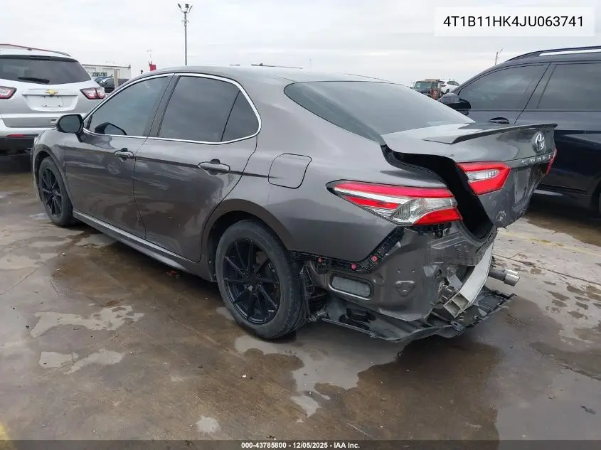 4T1B11HK4JU063741 2018 Toyota Camry Se