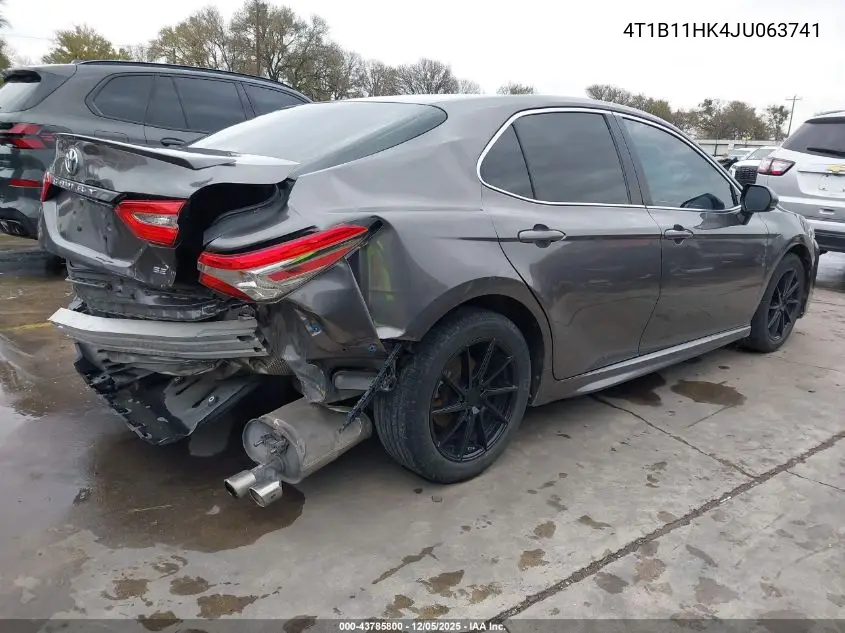 4T1B11HK4JU063741 2018 Toyota Camry Se