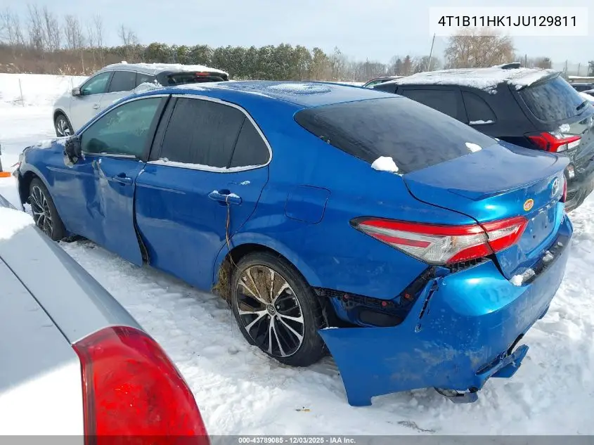 4T1B11HK1JU129811 2018 Toyota Camry Se