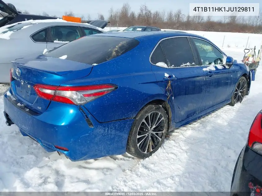 4T1B11HK1JU129811 2018 Toyota Camry Se