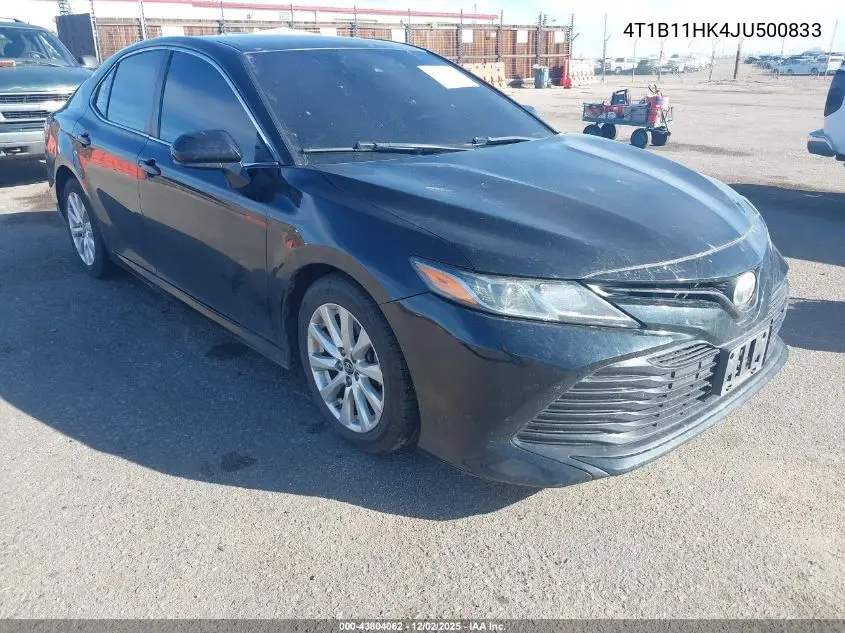 4T1B11HK4JU500833 2018 Toyota Camry Le