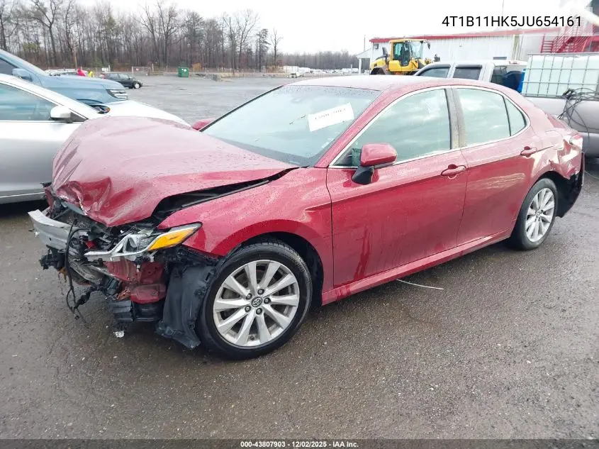 4T1B11HK5JU654161 2018 Toyota Camry Le
