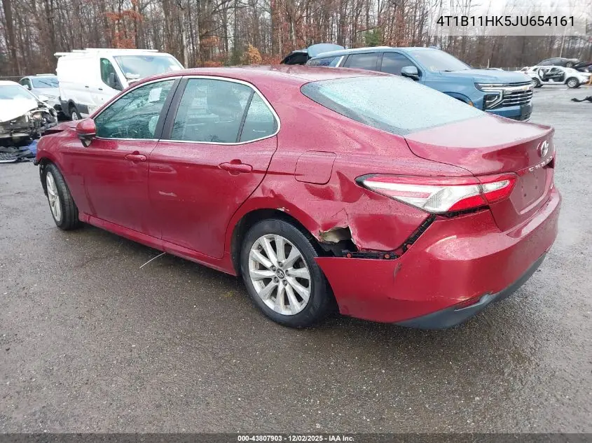 4T1B11HK5JU654161 2018 Toyota Camry Le