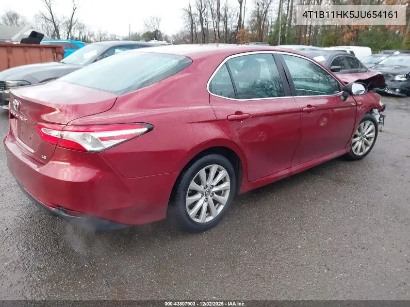 4T1B11HK5JU654161 2018 Toyota Camry Le
