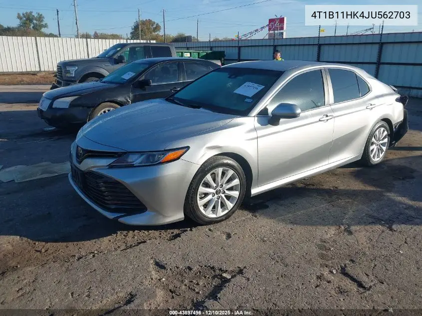 4T1B11HK4JU562703 2018 Toyota Camry Le