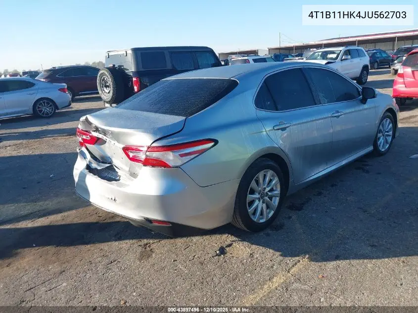 4T1B11HK4JU562703 2018 Toyota Camry Le