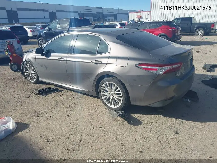 4T1B11HK3JU021576 2018 Toyota Camry Xle