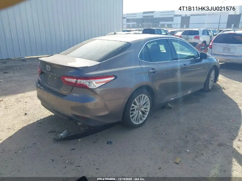 4T1B11HK3JU021576 2018 Toyota Camry Xle