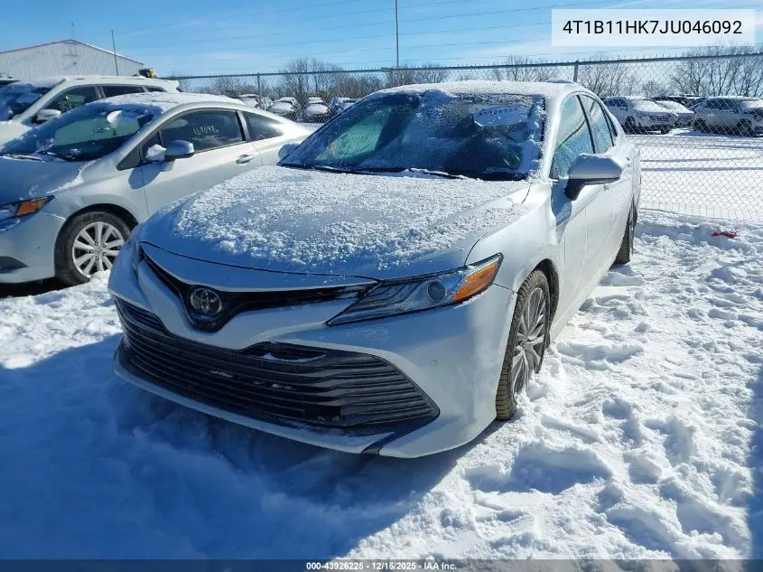 4T1B11HK7JU046092 2018 Toyota Camry Xle