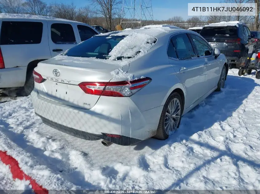 4T1B11HK7JU046092 2018 Toyota Camry Xle