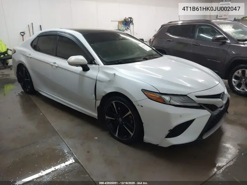 4T1B61HK0JU002047 2018 Toyota Camry Xse